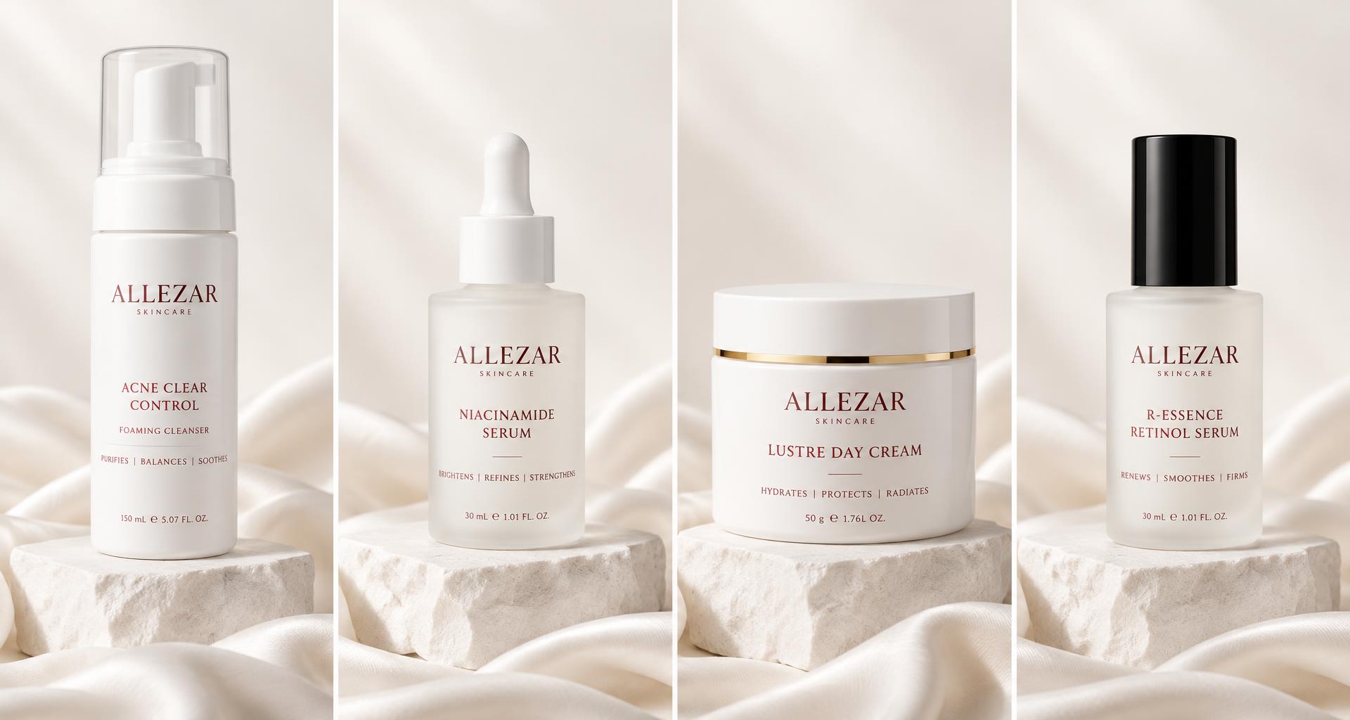 Allezar skincare collection